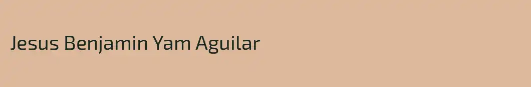 Jesus Benjamin Yam Aguilar
